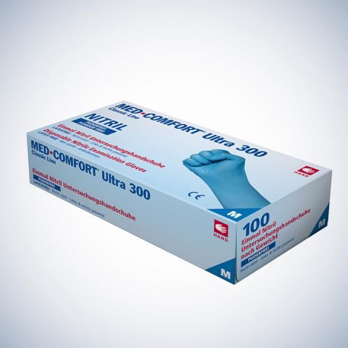 Rękawice jednorazowe Ampri 01194 Med-Comfort Blue Ultra 300