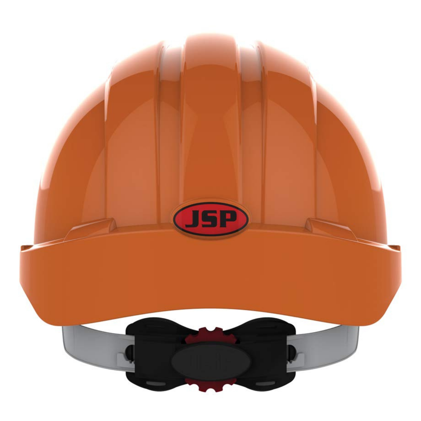 Kask ochronny JSP – pomarańczowy, wentylowany, średni daszek, regulacja pokrętłem AJF170-000-800 EVO3