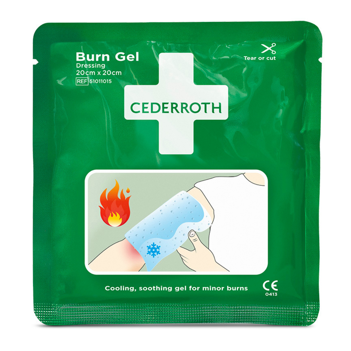 Kompres na oparzenia Cederroth Burn Gel Komplex 51011015